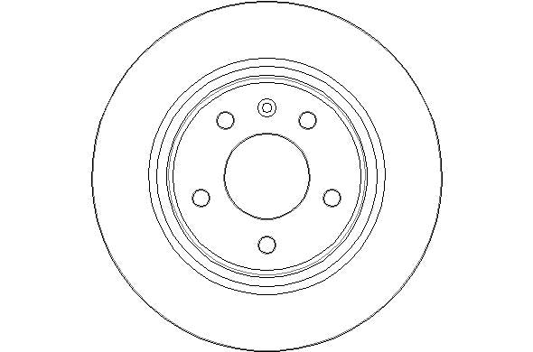 Disctech Brake Disc - Fits Audi, Chevrolet - ABD2121 - Rear Axle