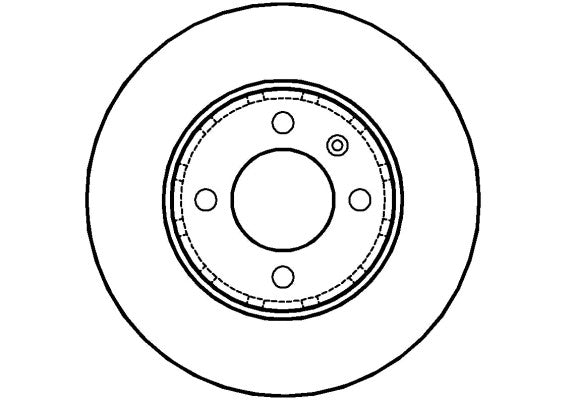 Disctech Brake Disc - Fits Renault, Vw - ABD2788 - Front Axle