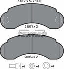Textar Brake Pad Set - 2157302