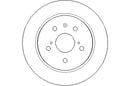 Disctech Brake Disc - Fits Fiat, Mini - ABD3188 - Rear Axle