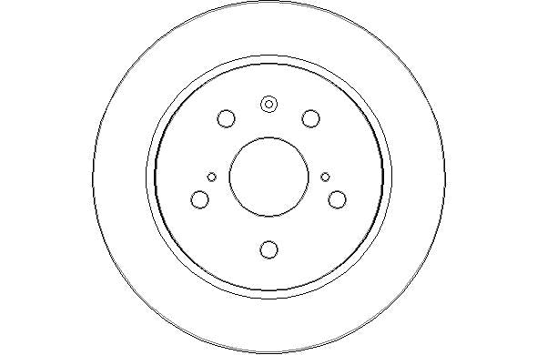 Disctech Brake Disc - Fits Fiat, Mini - ABD3188 - Rear Axle