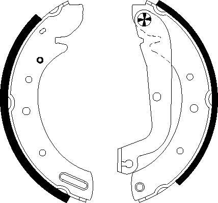 Mintex Brake Shoes fits -Ford Ldv Nissan MFR472 (also fits other vehicles)