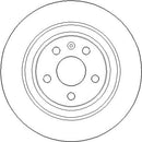 Disctech Brake Disc - Fits Renault, Volvo - ABD3816 - Rear Axle