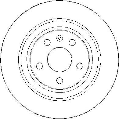 Disctech Brake Disc - Fits Renault, Volvo - ABD3816 - Rear Axle