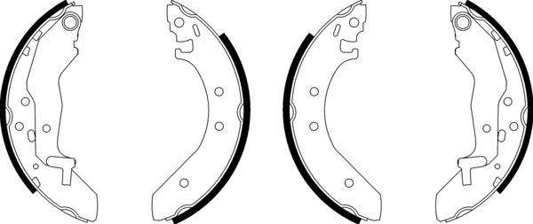 Mintex Brake Shoe Kits fits -Honda MG Rover MSK150 (also fits other vehicles)