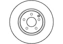 Disctech Brake Disc - Fits Mercedes-benz - ABD2858 - Front Axle