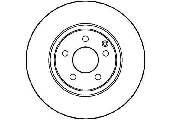Disctech Brake Disc - Fits Mercedes-benz - ABD2858 - Front Axle