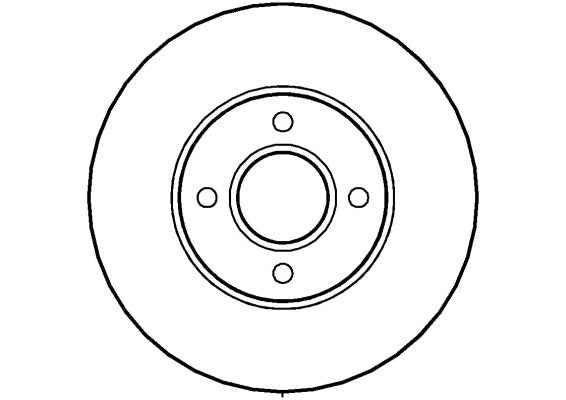 Disctech Brake Disc - Fits Ford - ABD2346 - Front Axle