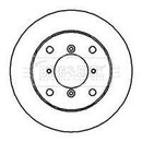Borg & Beck Brake Disc Pair Part No -BBD5025