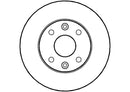 Disctech Brake Disc - Fits Kia, Mitsubishi - ABD2806 - Front Axle