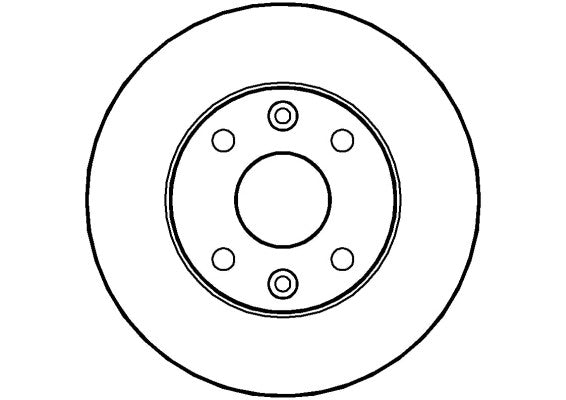 Disctech Brake Disc - Fits Kia, Mitsubishi - ABD2806 - Front Axle