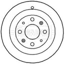Borg & Beck Brake Drum (Single) -BBR7195