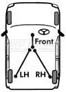 First Line Brake Cable- LH Rear -FKB1570