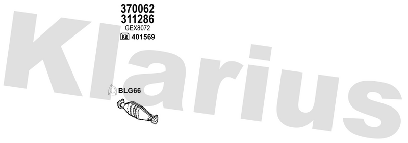 Klarius 311286 - Catalyst Type Approved  - Fits Rover 218 1.8i