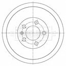 Borg & Beck Brake Drum (Single) -BBR7278