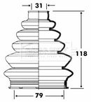 Borg & Beck Cv Joint Boot Kit Part No -BCB6082