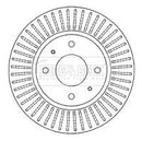 Borg & Beck Brake Disc Pair Part No -BBD4552