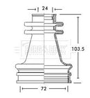 Borg & Beck Cv Joint Boot Kit Part No -BCB2638