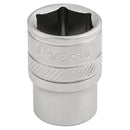 Draper Expert 1/2" 6PT Socket 1/4  DR-Pckd - 16526
