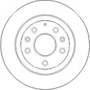 Disctech Brake Disc - Fits Land rover, Mazda - ABD3417 - Rear Axle