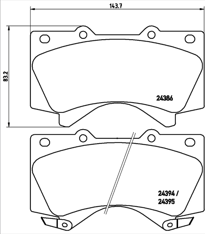 Brembo Brake Pad Set - P83107