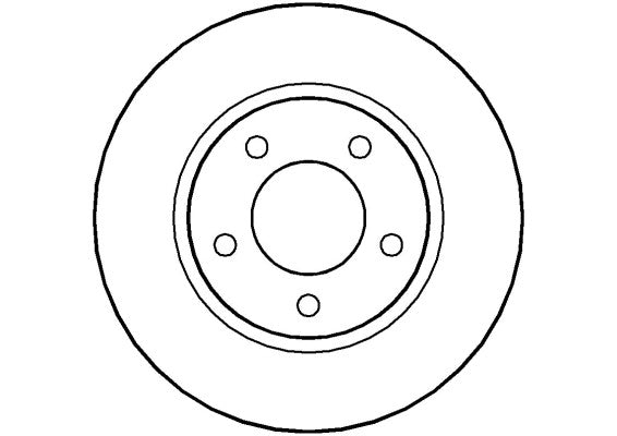 Disctech Brake Disc - Fits Chrysler - ABD2780 - Front Axle