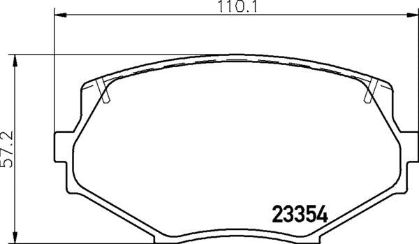 Eunos Mazda Brake Pad Set - Padtech PAD1686