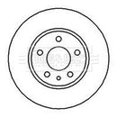Borg & Beck Brake Disc Pair Part No -BBD4913
