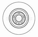 Borg & Beck Brake Disc Single Part No -BBD5806S