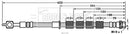 Borg & Beck Brake Hose Part No -BBH7585