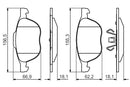 Bosch Brake Pad Set BP2176 - 0986495215