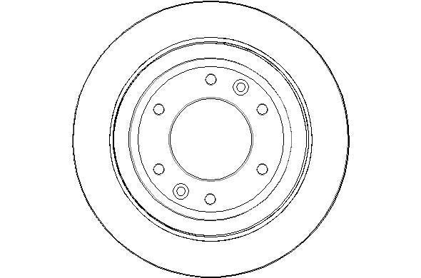 Disctech Brake Disc - Fits Hyundai, Jeep - ABD3067 - Rear Axle