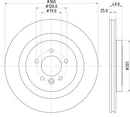 Mintex Brake Discs fits -Land Rover S302:5 MDC2814C (also fits other vehicles)