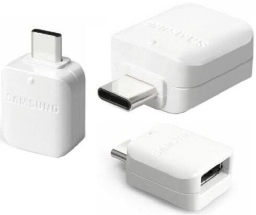 New Samsung White C To USB OTG Connector Adapter