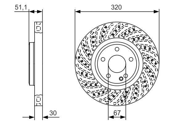 Bosch Brake Disc > Single Part No - 0986479A60