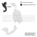 First Line Air Filter Hose Part No -FTH1457