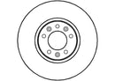 Disctech Brake Disc - Fits Citroën - ABD2097 - Front Axle