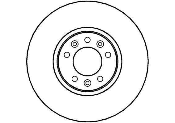 Disctech Brake Disc - Fits Citroën - ABD2097 - Front Axle