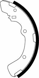 Mintex Brake Shoes fits -Mitsubishi MFR451 (also fits other vehicles)