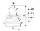 Borg & Beck Cv Joint Boot Kit Part No -BCB1002