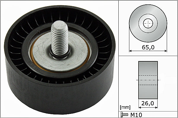 INA Deflection/Guide Pulley - V-Ribbed Belt - Part No - 532047910