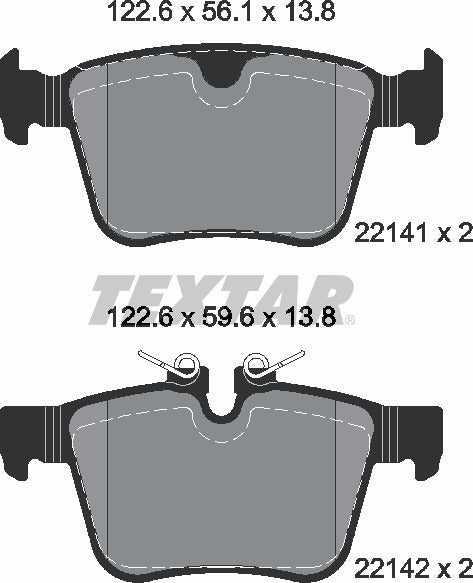 Textar Brake Pad Set - 2214103
