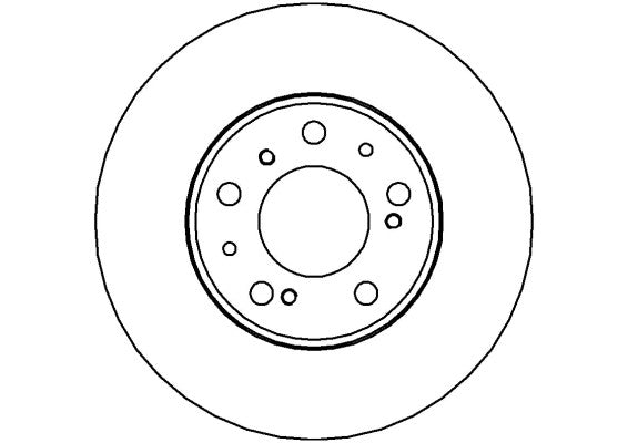 Disctech Brake Disc - Fits Citroën, Ford - ABD3150 - Front Axle