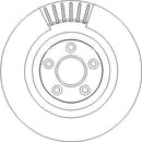 Disctech Brake Disc - Fits Infiniti, Jaguar - ABD3827 - Rear Axle