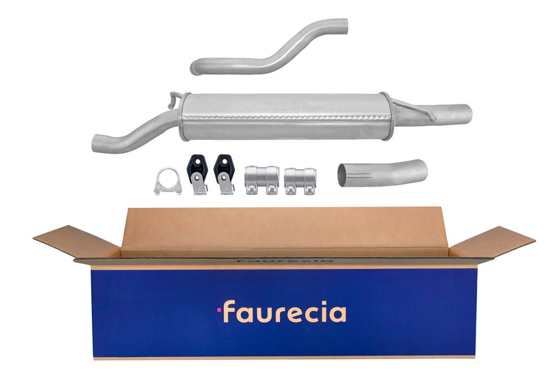 FAURECIA 8LD 366 035-441 Rear Muffler - Easy2Fit® Kit - fits SKODA FABIA II Combi (545)
