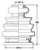 Borg & Beck Cv Joint Boot Kit Part No -BCB6204