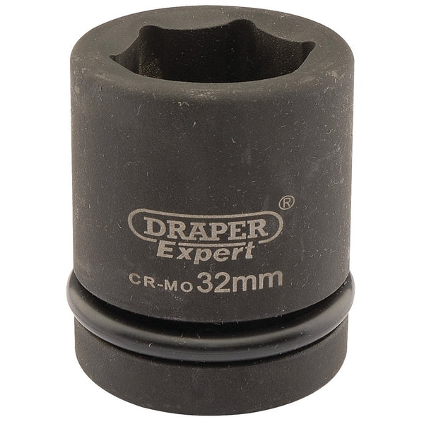 Expert HI-TORQ 6 Point Impact Socket, 1" Sq Dr, 32mm