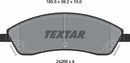 Textar Brake Pad Set - 2426801