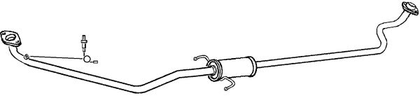 Klarius TY700H - Box With Centre Pipe  - Fits Toyota Yaris 1.0i