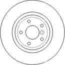 Disctech Brake Disc - Fits Jaguar - ABD3255 - Rear Axle